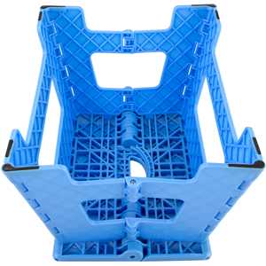 Banqueta plástica dobrável, azul, altura 220 mm, VONDER