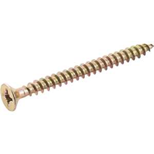 Parafuso madeira chipboard, cabeça chata, fenda cruzada/pozidrive, 5,0 mm x 60,0 mm, VONDER