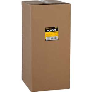 Lixeira redonda, 30 litros, inox, cinza, VONDER
