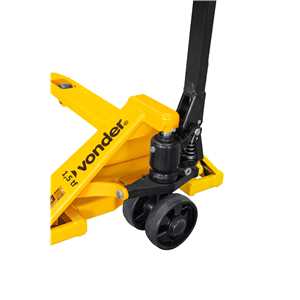 Paleteira hidráulica, 1,5 tonelada (1,5 tf), 1.150 mm x 685 mm, roda simples de nylon,PSN 156, VONDER