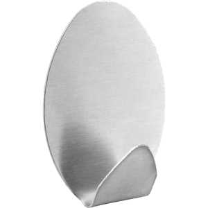 Gancho adesivo oval, em inox, com 2 peças, VONDER
