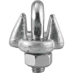 Clips para cabo de aço 1/2" - 12,70 mm, pesado, VONDER PLUS