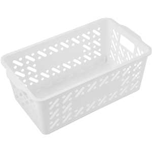 Cesto plástico organizador, 6 kgf, branco, VONDER