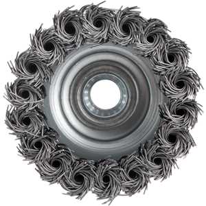 Escova tipo copo 3" torcida, em aço carbono, industrial, VONDER