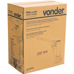 Macaco hidráulico unha, 10 toneladas (10 tf), VONDER