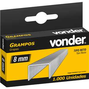 Grampo reto 8 mm, VONDER