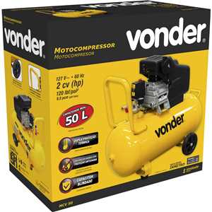 Motocompressor de ar, 8,0 pcm, 50 litros, 127 V~, MCV 50 VONDER