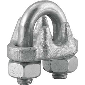 Clips para cabo de aço 5/16" - 7,94 mm, pesado, VONDER PLUS