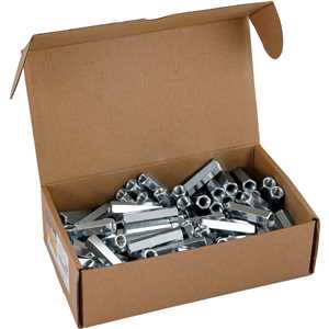 Prolongador para barra roscada 3/8" x 2", rosca UNC zincado, VONDER