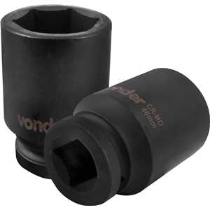 Soquete sextavado longo de impacto, 46 mm, encaixe de 1", VONDER
