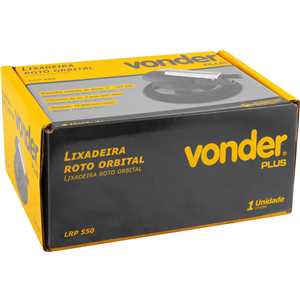 Lixadeira roto-orbital pneumática, LRP 550 VONDER PLUS