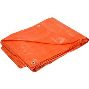 Lona de polietileno laranja 5 m x 3 m, 100 micra, VONDER LEVE
