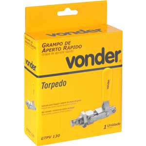 Grampo de aperto rápido tipo torpedo, GTPV 130 VONDER