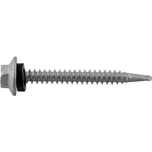 Parafuso autobrocante sextavado com acabamento tipo Dacromet, cabeça flangeada, 5,5 mm x 2", VONDER