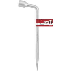 Chave de roda tipo L, com espátula, 17 mm, NOVE54