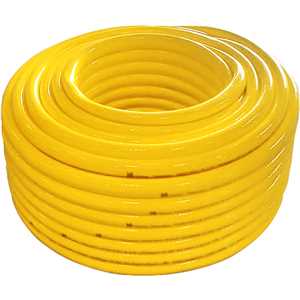 Mangueira PVC trançada 3/4" x 3 mm, amarela, antitorção, VONDER