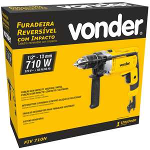 Furadeira de impacto 1/2", 710 W, 220 V~, FIV 710N VONDER