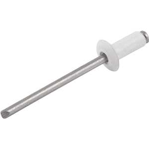 Rebite de repuxo 3,2 mm x 12,0 mm, branco, 312, caixa com 1.000 peças VONDER