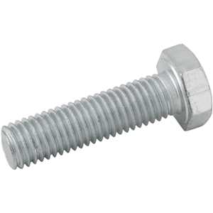 Parafuso sextavado MA, 12 mm x 45 mm, rosca total, zincado, VONDER