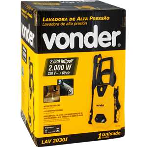 Lavadora de alta pressão LAV 2030I, 2.030 lbf/pol², 220 V~, VONDER