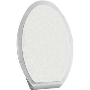 Gancho adesivo oval, em inox, com 2 peças, VONDER