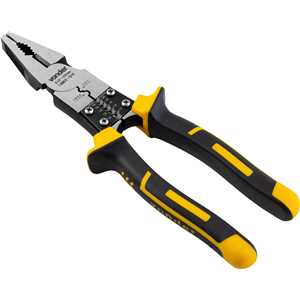 Alicate universal 8.1/2", cromo vanádio, multifunção, para eletricista, com isolação até 1.000 V, VONDER