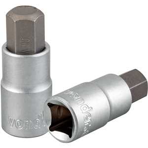 Soquete hexagonal 14 mm, encaixe de 1/2", VONDER