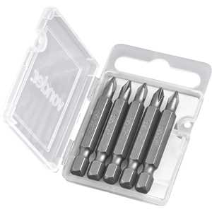 Bits/ponteira phillips com encaixe 1/4", nº 1 x 50 mm, com 5 peças, VONDER