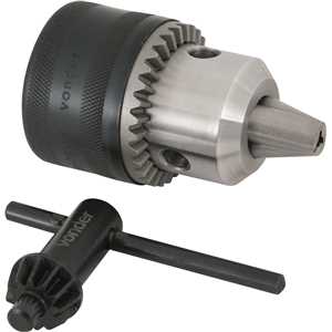 Mandril com chave, 3,0 mm - 16,0 mm, 5/8" x 16 fios, leve, VONDER