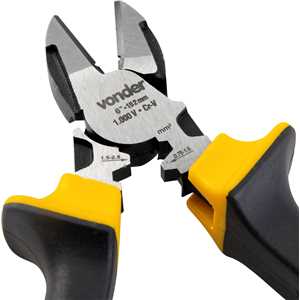 Alicate corte diagonal 6", para eletricista, com isolação até 1.000 V, VONDER