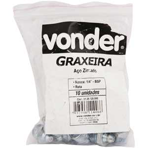 Graxeira reta 1/4" BSP, VONDER