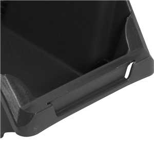 Gaveteiro plástico, nº 3, 8,0 cm x 10,4 cm x 17,6 cm, modelo prático, preto, VONDER
