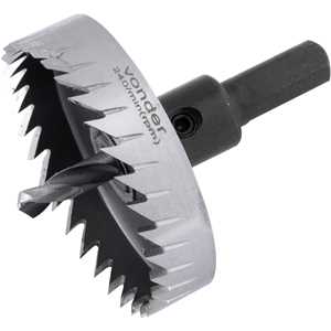 Serra copo de aço rápido, 65 mm, para inox, VONDER