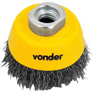 Escova tipo copo 2.1/2" ondulada, VONDER