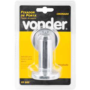 Fixador de porta FP 900, cromado, VONDER