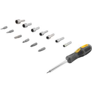 Jogo de bits, ponteiras, com 20 peças, encaixe sextavado 1/4", VONDER