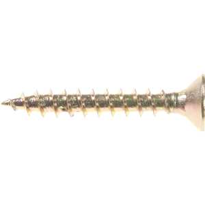 Parafuso madeira chipboard, cabeça chata, fenda cruzada/pozidrive, 4,5 mm x 30,0 mm, VONDER