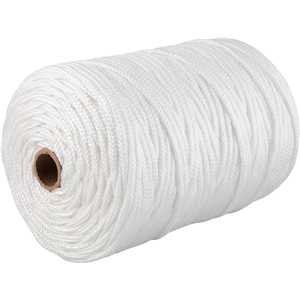 Corda multifilamento trançada 6,0 mm x 191 m, branca, VONDER