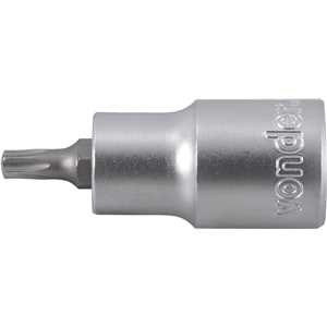 Soquete hexalobular macho T-27, encaixe 1/2", VONDER