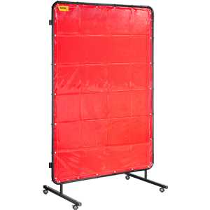 Cortina de proteção para solda, laranja, 1,22 m x 1,78 m, VONDER