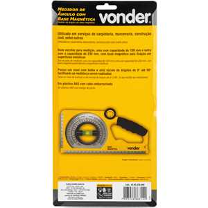 Medidor de ângulo com base magnética, VONDER