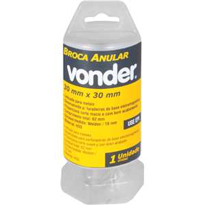 Broca anular, encaixe Weldon, 30 mm x 30 mm VONDER
