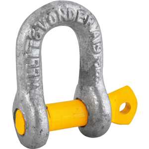 Manilha reta para cabo de aço, 3/8", VONDER PLUS