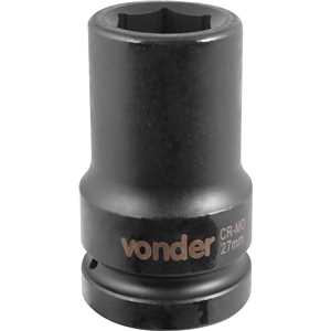 Soquete sextavado longo de impacto, 27 mm, encaixe de 1", VONDER