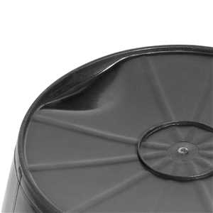 Balde de plástico extraforte, 12 litros, preto, VONDER