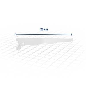 Suporte para prateleira, branco, 20 cm, VONDER