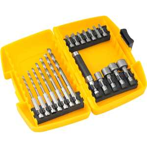 Jogo combinado, brocas e bits, com 19 peças, VONDER