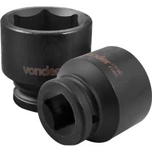 Soquete sextavado de impacto, encaixe de 3/4" x 41,0 mm, VONDER