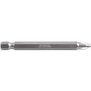 Bits/ponteira phillips com encaixe 1/4", nº 2 x 75 mm, com 5 peças, VONDER