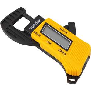 Medidor digital de espessura, 0 a 12,7 mm, VONDER